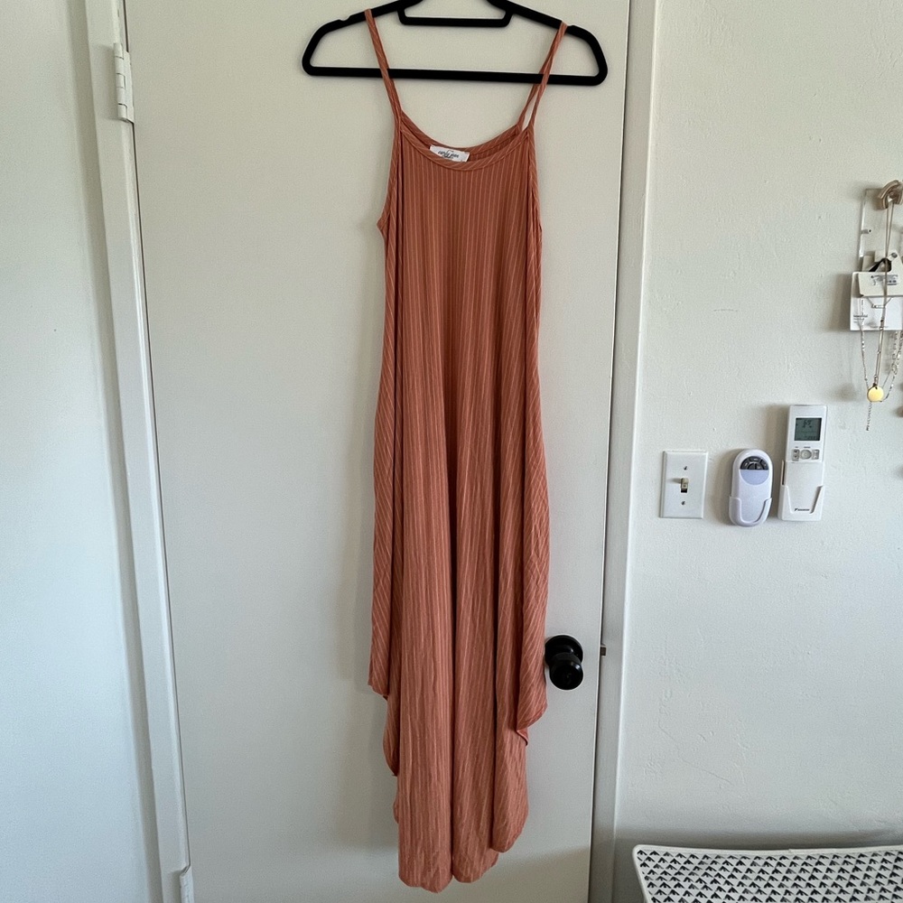 CJLA orange striped Stella dress